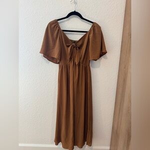 Elegant Brown Dress